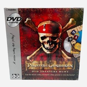 NIB Pirates of the Caribbean DVD Treasure Hunt Board Game Disney Sealed Gift Set